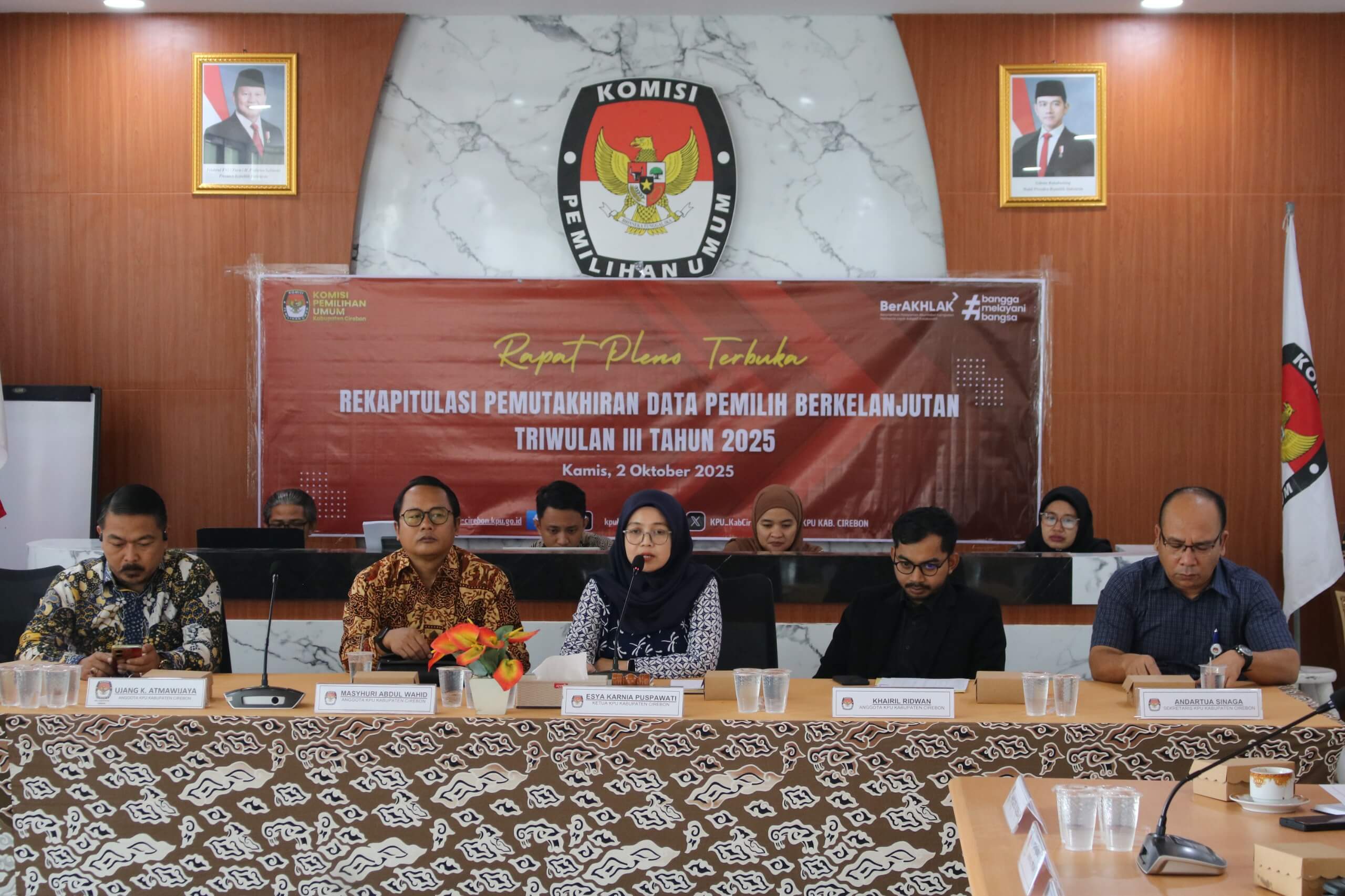 KPU Kabupaten Cirebon Tetapkan Data Pemilih Baru