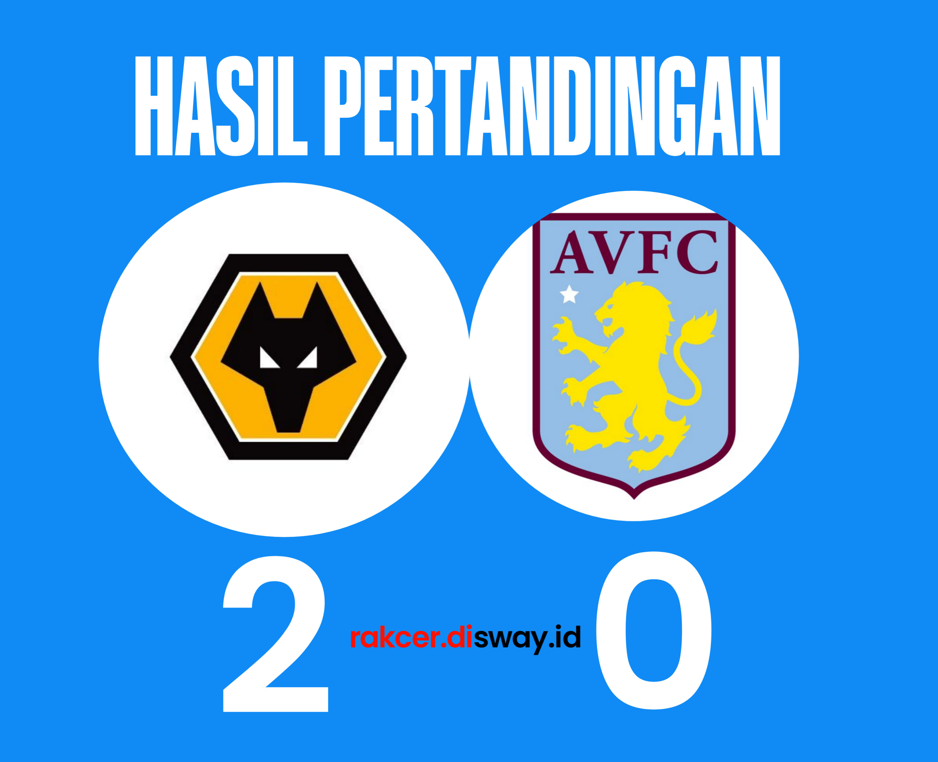 Premier League: Hasil Wolves vs Aston Villa Rodrigo Gomez Membawa Wolves Menang 2-0