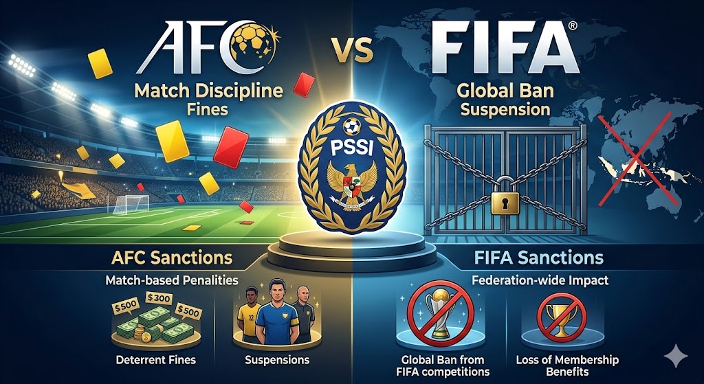 5 Sanksi AFC PSSI vs FIFA: Perbedaan Aturan yang Harus Diketahui Pecinta Bola