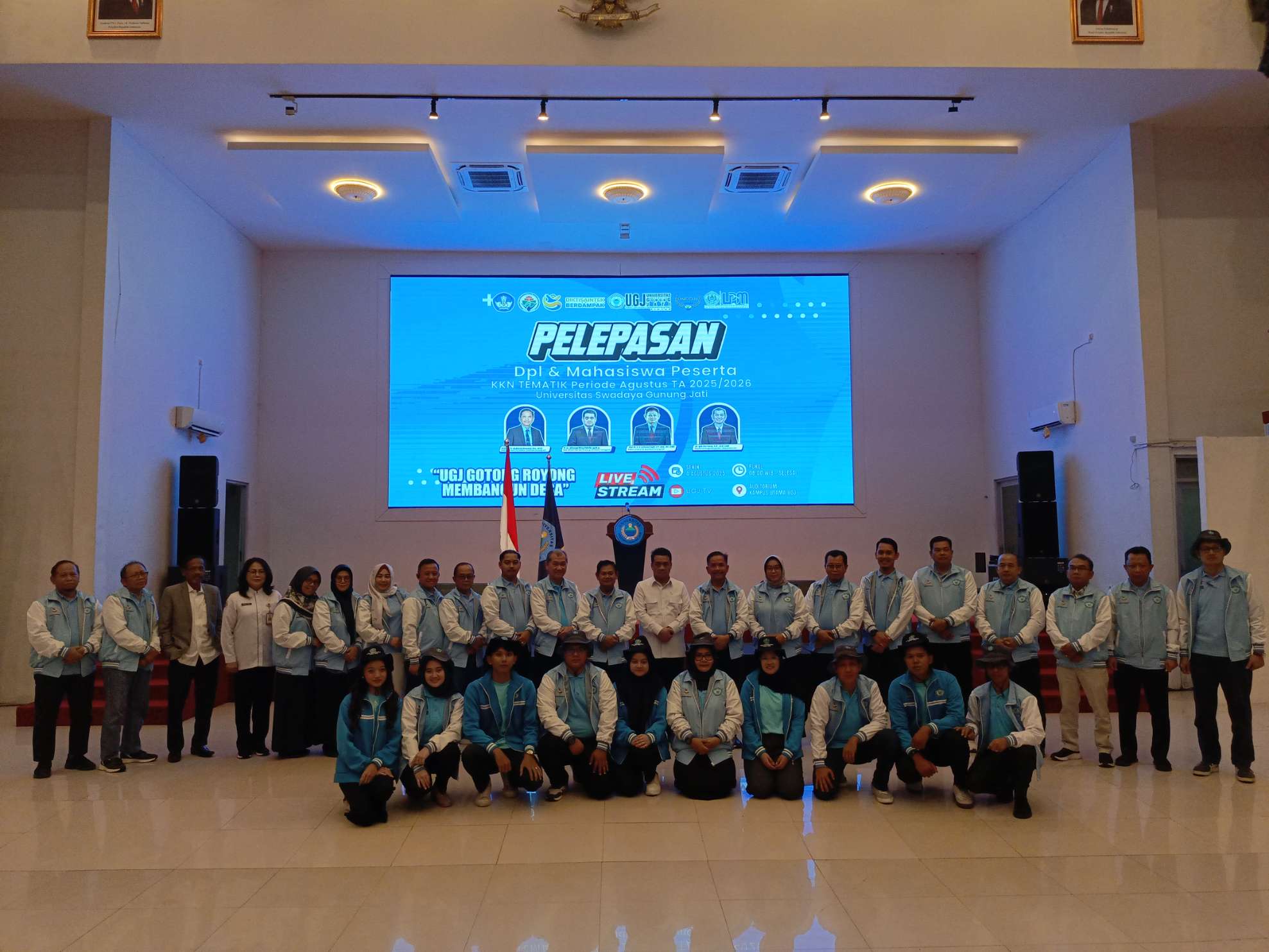 UGJ Lepas 1013 Mahasiswa KKN, Didorong Bantu Masyarakat Selesaikan Persoalan Desa