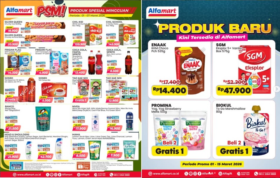 Hadir PSM dan Produk Baru! Promo Alfamart Minggu Ini hingga 15 Maret 2026 Maestro Wijen Sangrai Rp 4.200