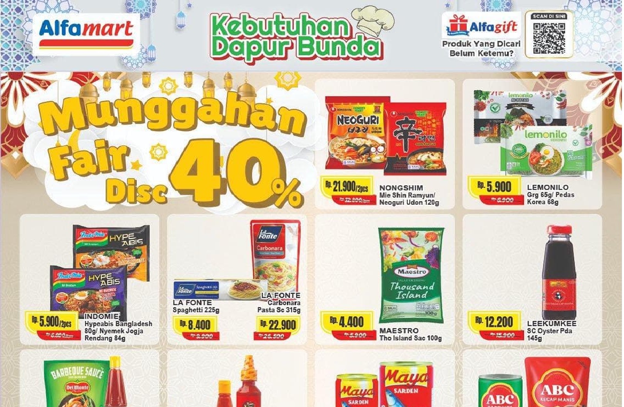 Promo Alfamart Hari Ini: Munggahan Fair Disc 40% & Diskon 30% Candy