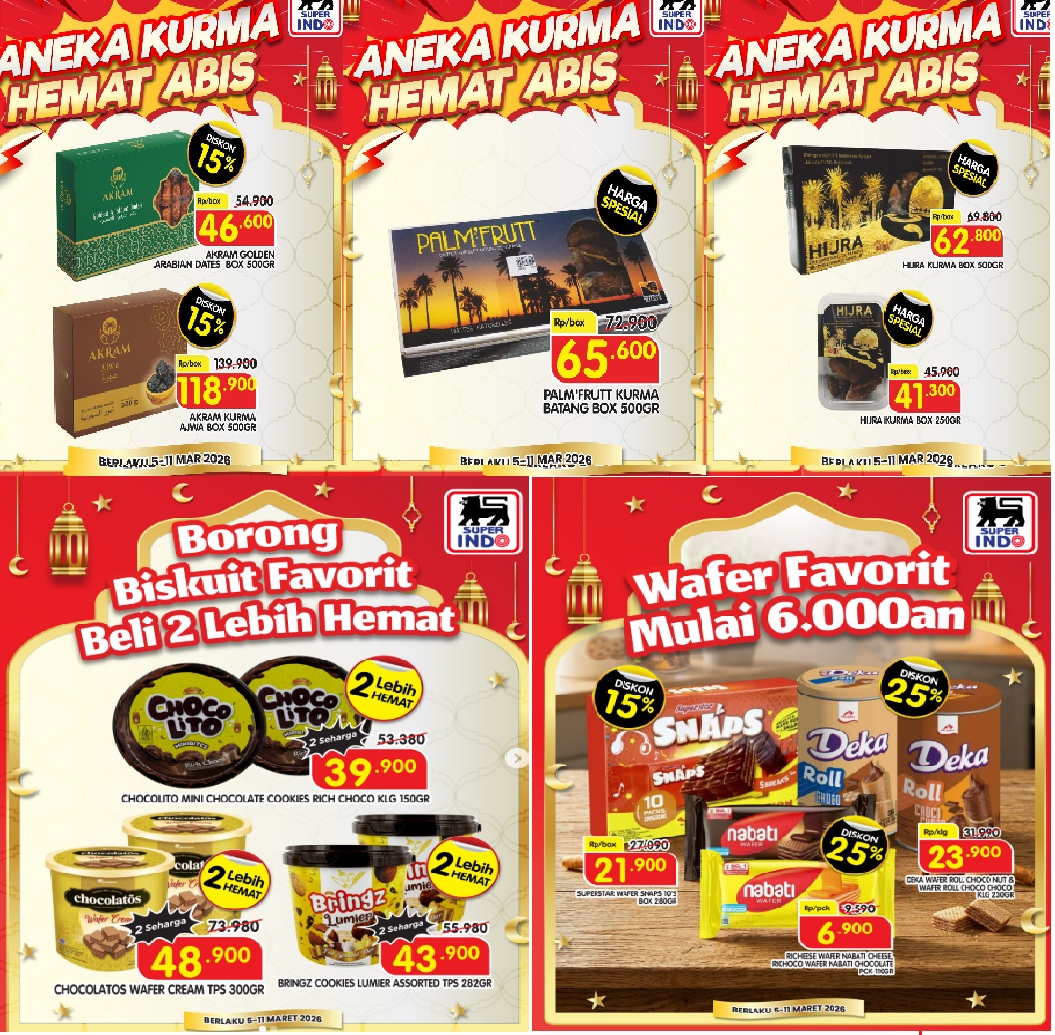 Kebutuhan Ramadhan Diskon Kurma hingga Syrup! Promo Terbaru JSM Superindo Periode Sampai 11 Maret 2026