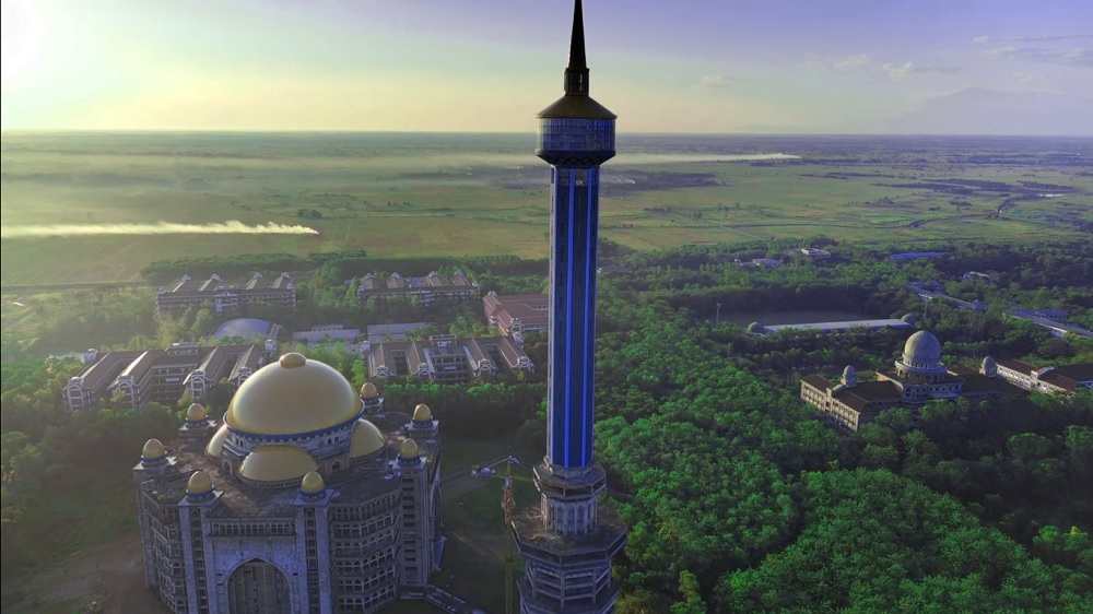 Makan Malam di Atas Menara Masjid 201 Meter, Sensasi di Ponpes Al Zaytun Indramayu