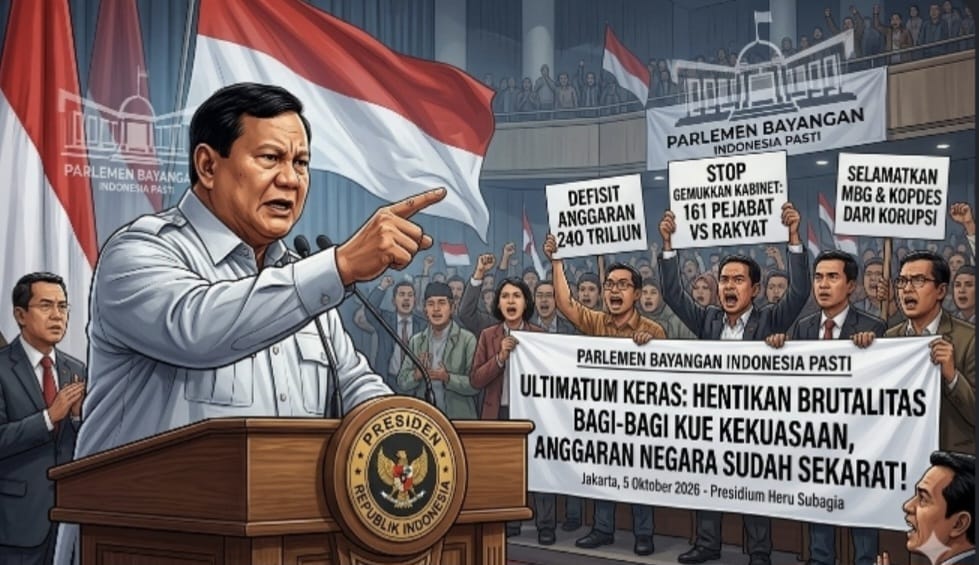 Parlemen Bayangan Ultimatum Prabowo: Stop Reshuffle dan Bagi-Bagi Jabatan