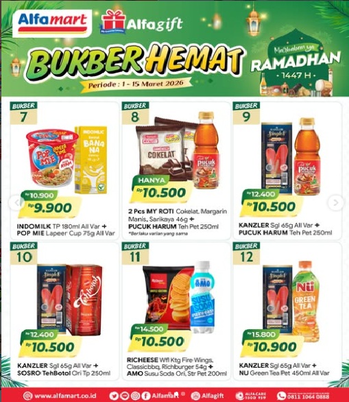 Bukber Sat Set Hemat! Promo Alfamart Minggu Ini, Periode 1 - 15 Maret 2026, Paroti + Air Mineral Rp 5.400