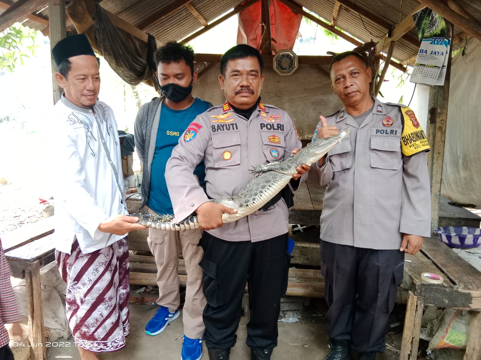 Warga Kaget, Mungkin Ini Anak Buaya Penunggu Sungai di Argasunya 