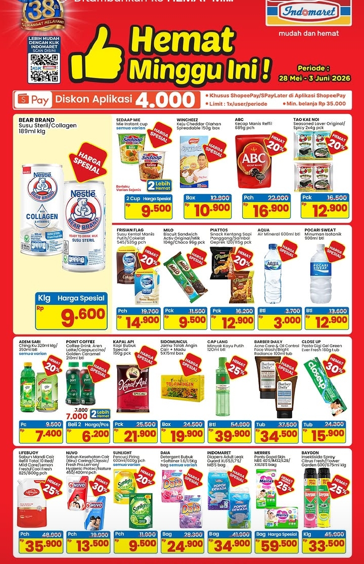 Promo Indomaret Minggu Ini 28 Mei - 3 Juni 2026 : Merries Pants Diskon 25% 