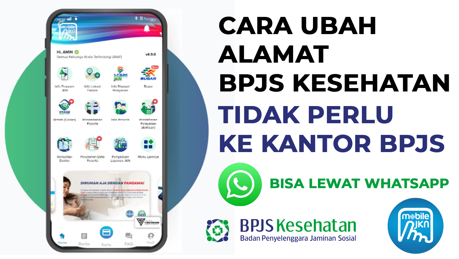 Lengkap! Cara Mudah Ubah Alamat BPJS Kesehatan Online: Lewat JKN Mobile dan WhatsApp Pandawa Terbaru 2026