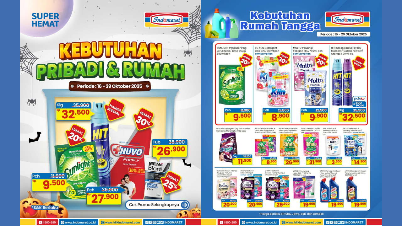 Promo Indomaret Terbaru Hari Ini: Sabun Lifebuoy Cair Rp18.000 dan Detergen Rinso 770gr Diskon 30%