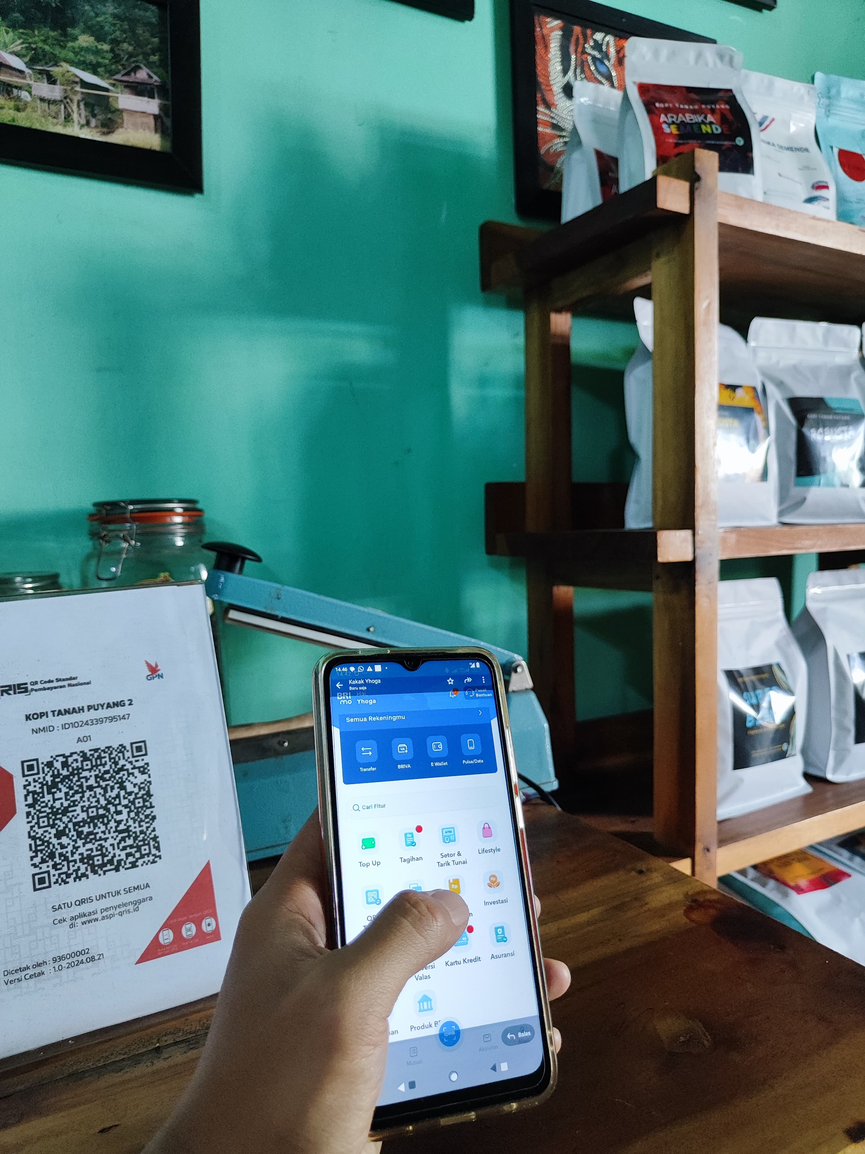 QRIS dan Mobile BRI: Solusi Pembayaran Digital untuk UMKM Kopi Lahat