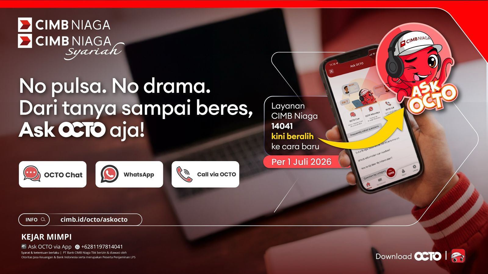 CIMB Niaga Transformasikan Contact Center 14041 Jadi Layanan Digital Bebas Pulsa