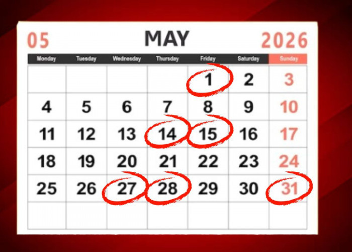 Daftar Tanggal Merah Mei 2026: Cek Jadwal Libur Nasional dan Cuti Bersama Terbaru