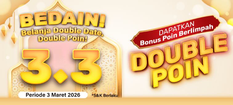 Promo 3.3! Double Date, Double Point Alfamart Saatnya Belanja Hemat Untung Berlimpah