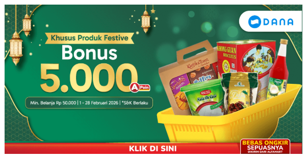 Dapatkan Bonus 5000 A-Point Dari Alfamart Hanya Dengan Belanja Produk Festive  Ramadan
