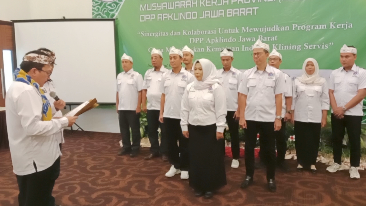 Pengurus Apklindo Cirebon Dilantik, Diminta Utamakan Kebersihan Kota