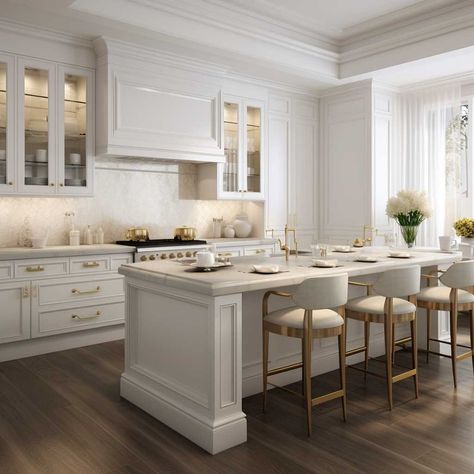 Eksklusifitas dan Kesenangan, 6 Inspirasi Desain Kitchen Set Bernuansa White Classic