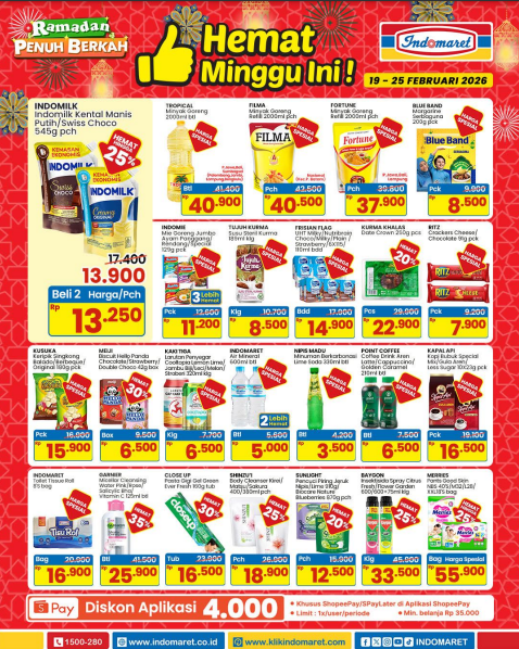 Promo Indomaret Minggu Ini 19-25 Februari 2026: Diskon Minyak Goreng dan Sirup Ramadan!