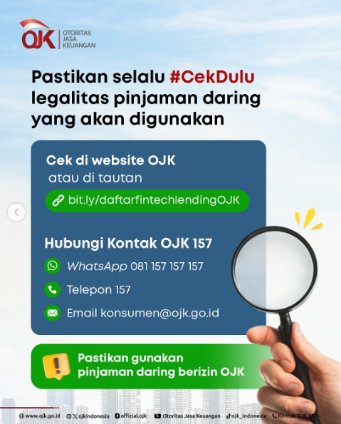 Hati-Hati pinjaman ilegal! Ini Pinjol yang Terdaftar OJK