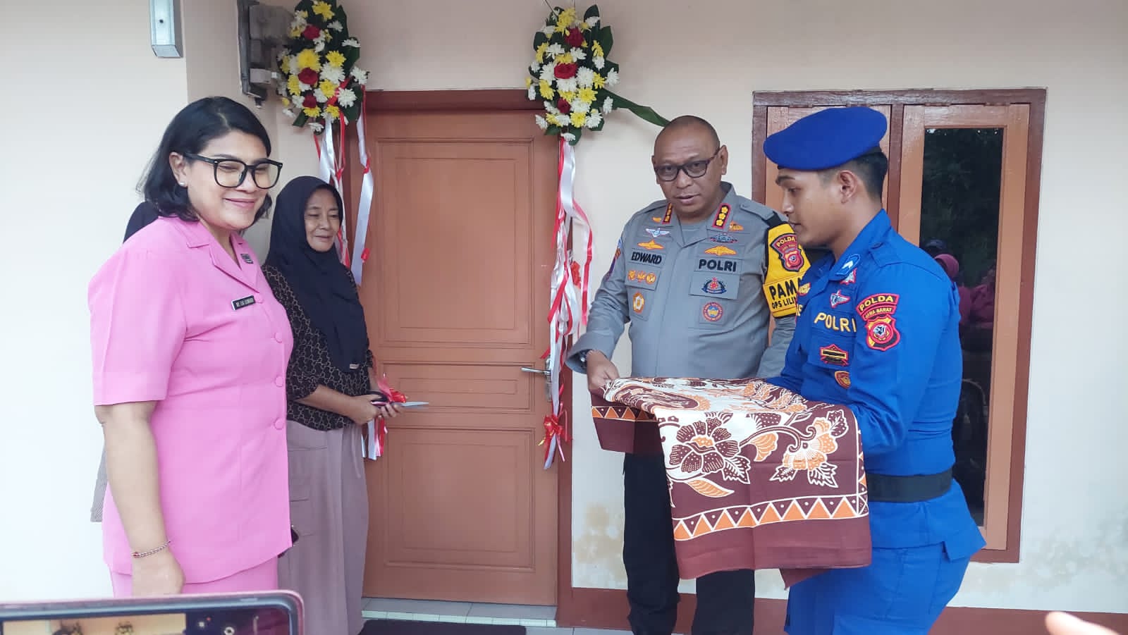 Ditpolairud Jadikan Rumah Caspinah Layak Huni