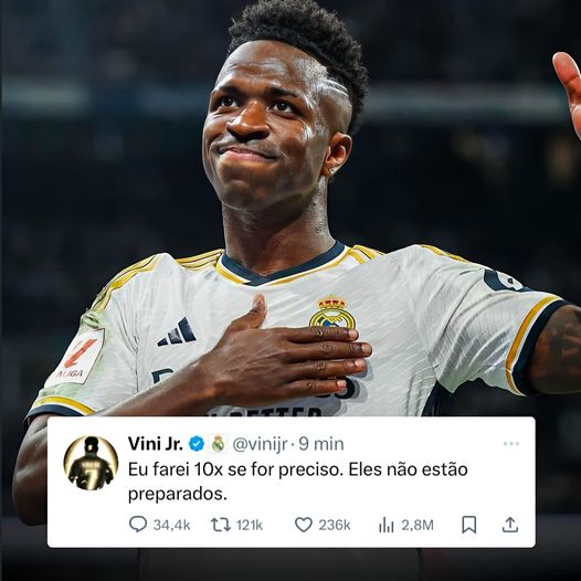  Makna di Balik Unggahan Vinicius Junior Pasca Ballon d'Or 2024