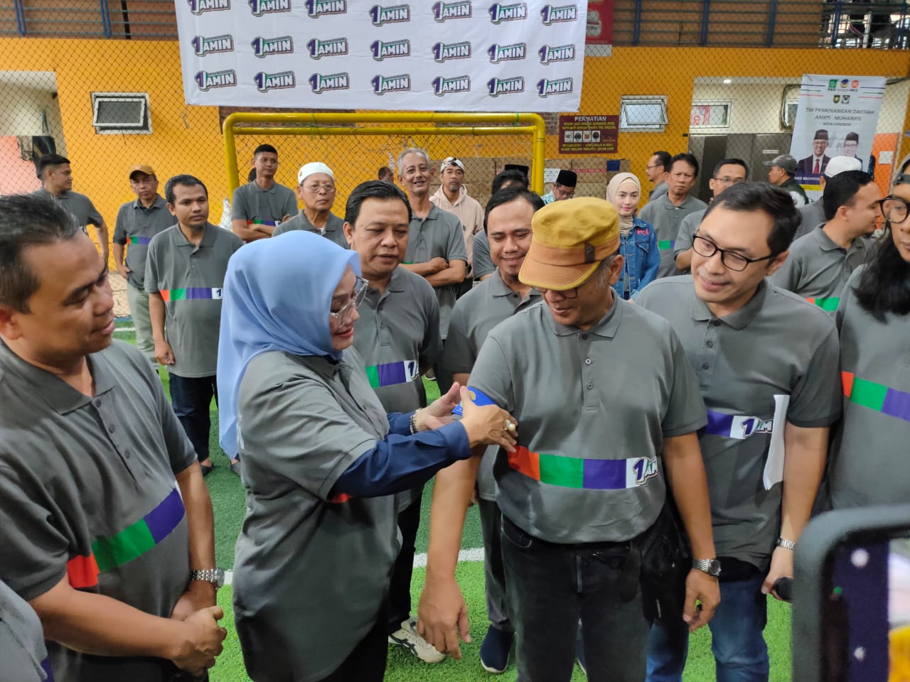 TPD AMIN Kota Cirebon Kick Off di Lapangan Tengah, Target Menang 60 Persen
