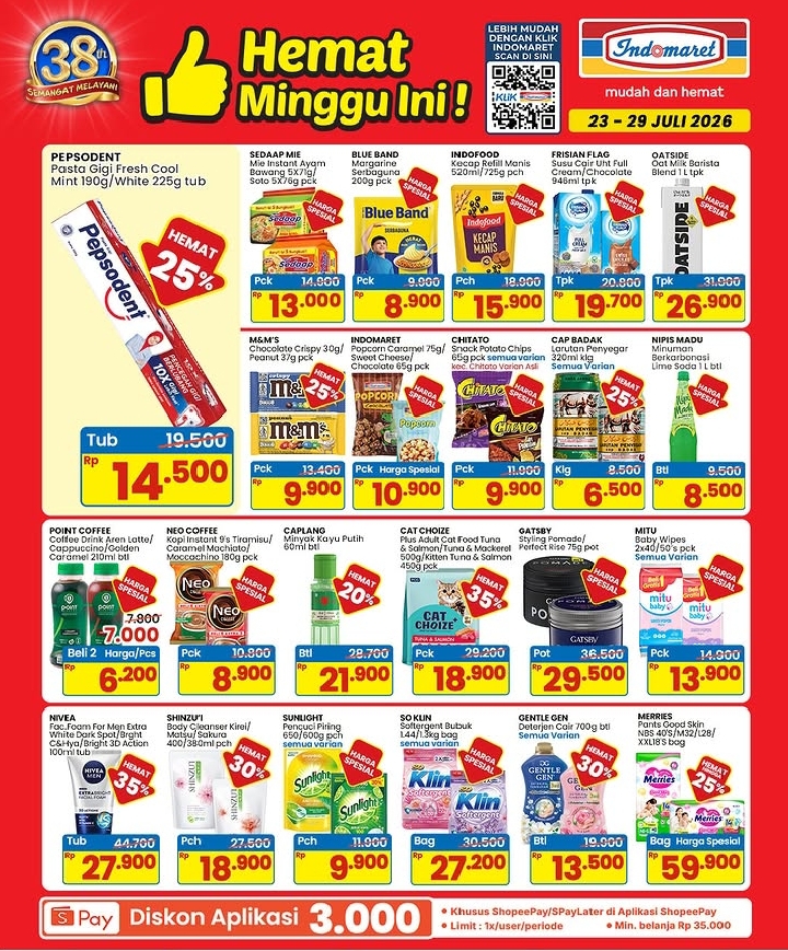 Promo Indomaret Hemat Minggu Ini Periode 23-29 Juli 2026: Diskon Produk Hingga 35%!