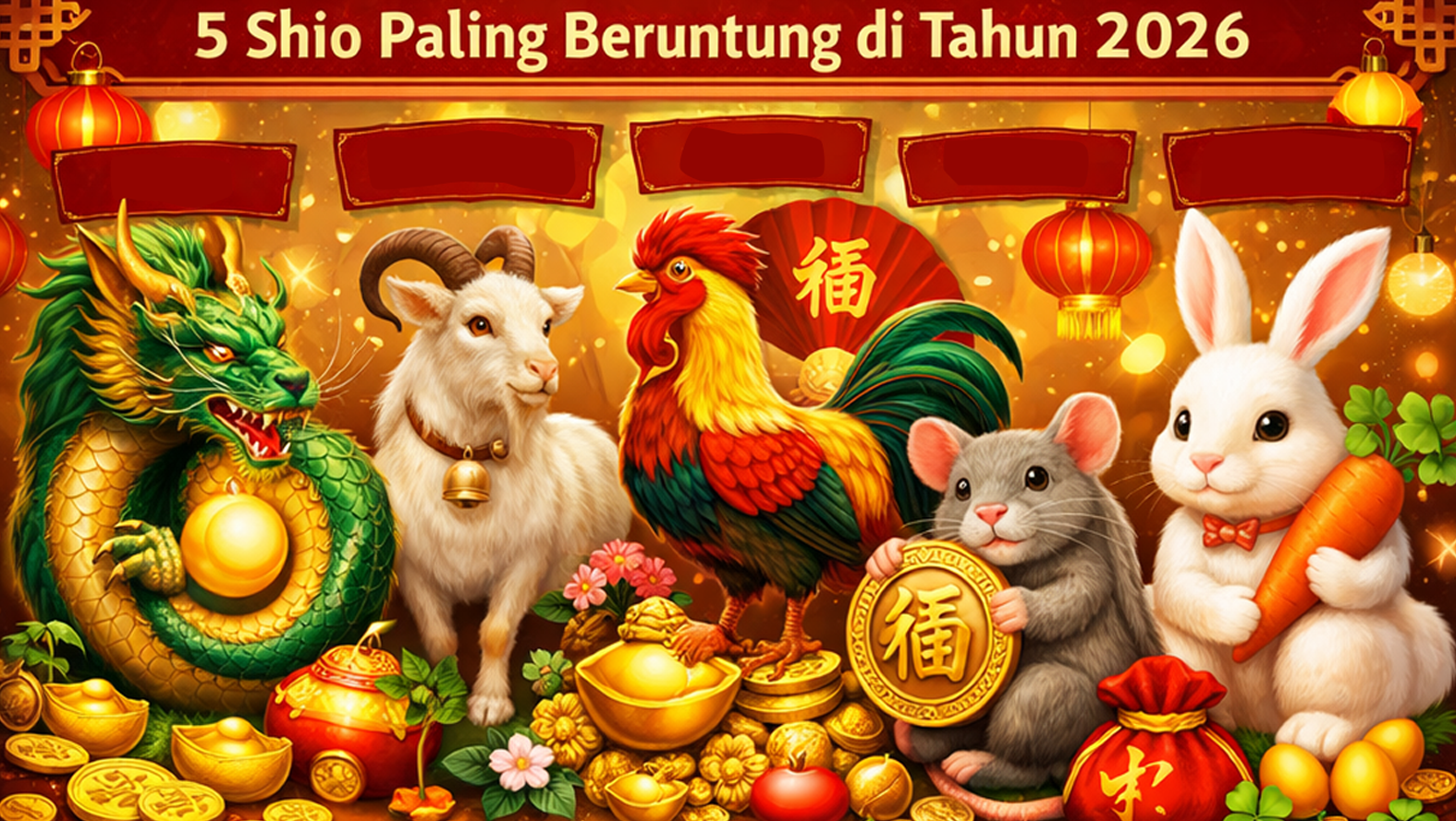 Hoki Maksimal! 5 Shio Ini Bakalan Hoki Terus di Tahun 2026, Nomor Terakhir Paling Mengejutkan