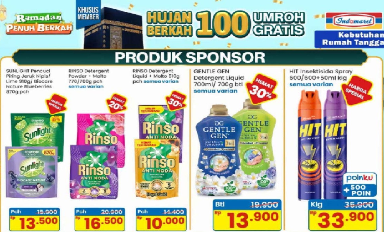 Diskon Kebutuhan Mandi di Indomaret Hari ini: Pepsodent Rp 18.900 dan Shampoo Head & Shoulders Diskon 20%