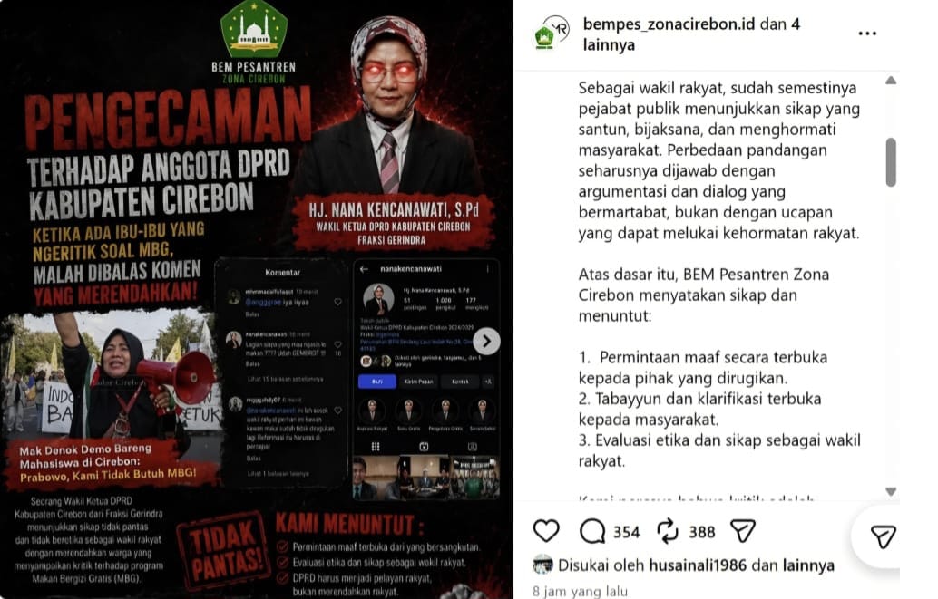 Wakil Ketua Dewan Dikecam Publik