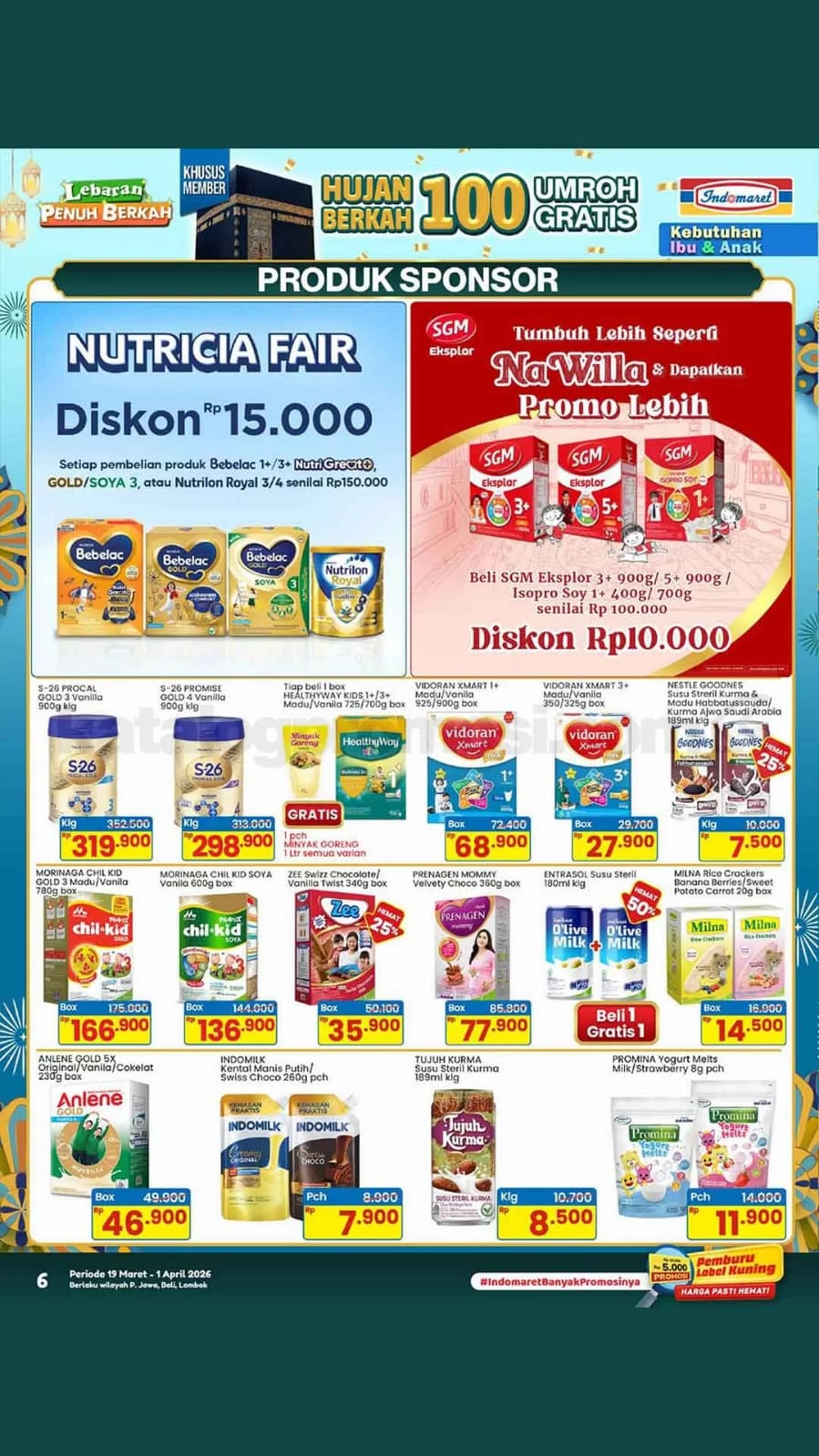 Katalog Promo JSM Indomaret Hari Ini Terbaru 27 Maret: Susu Anak Diskon 20% + Cashback