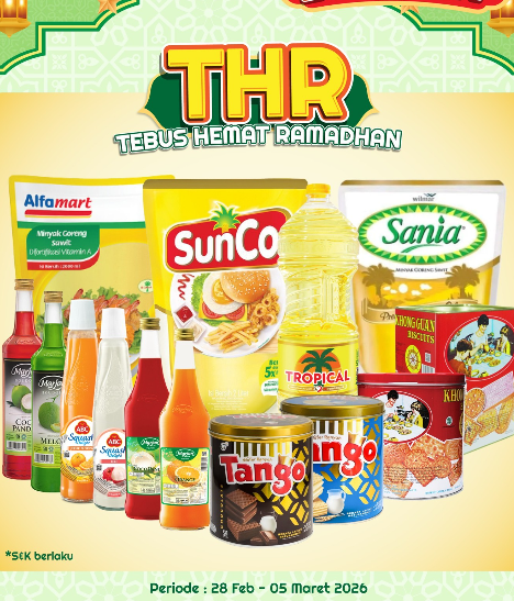 Alfamart Bagi-Bagi THR! Belanja Sirup, Wafer, Dan Minyak Jauh Lebih Hemat