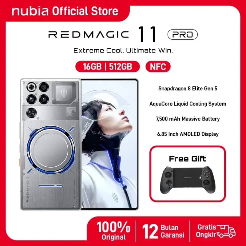 HP Red Magic 11 Pro Hadir di Indonesia: Cek Harga dan Spesifikasinya