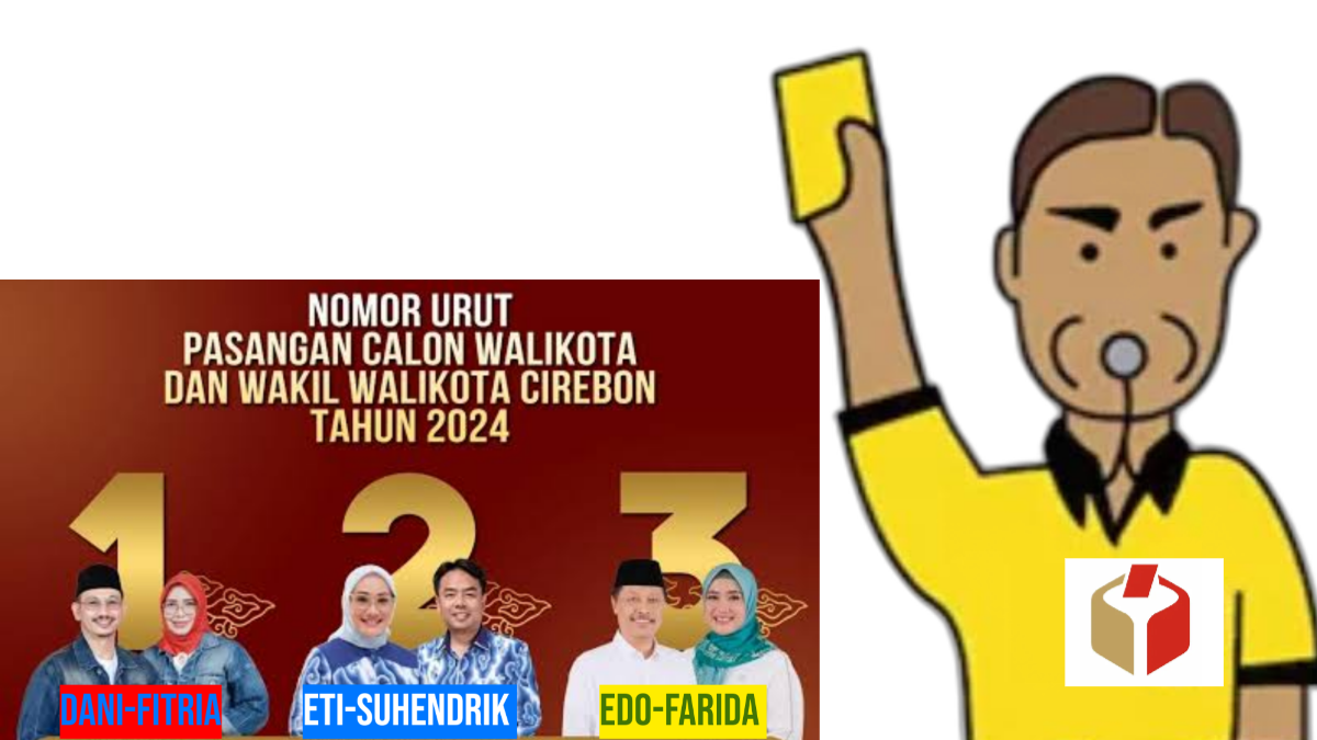 PRIT! Paslon Pilkada 2024 Kena Kartu Kuning dari Bawaslu Kota Cirebon