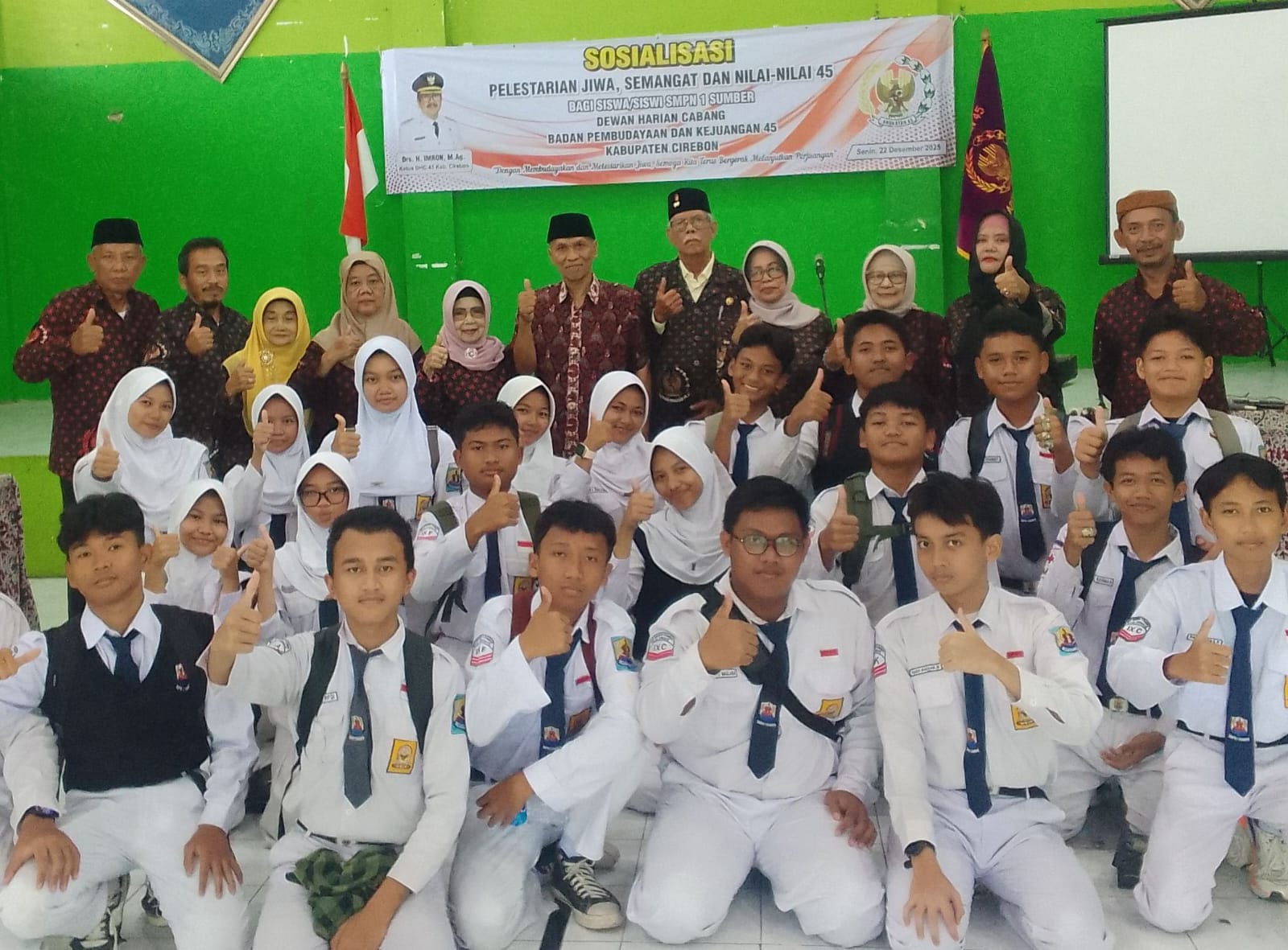 DHN BPK 45 Kabupaten Cirebon Bekali Pelajar dengan Jiwa, Semangat dan Nilai-Nilai 45