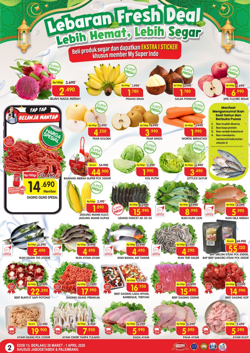 Katalog Promo JSM Superindo 3-5 April 2026: Minyak Rp28 Ribu & Daging Sapi Rp12 Ribu!