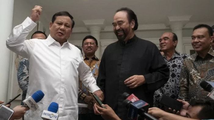  Usai Ketemu Surya Paloh, Prabowo Mengaku Banyak Kesamaan 