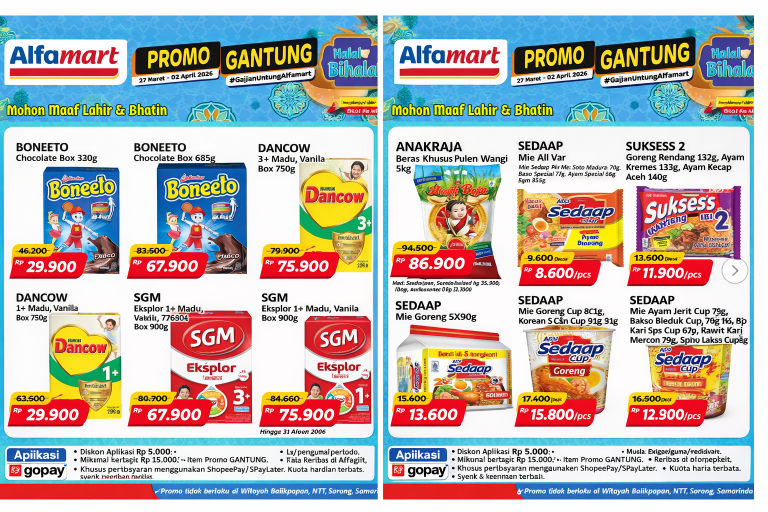 Promo Gantung Alfamart Terbaru: Belanja Hemat Mulai Rp7.500 & Ekstra Diskon ShopeePay!