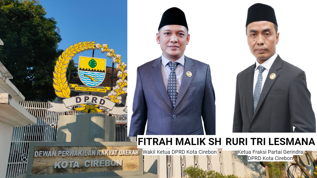 Fitrah Malik Wakil Ketua DPRD, Ruri Ketua Fraksi Gerindra di DPRD Kota Cirebon