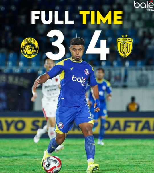 BRI Super League: Hasil Arema FC vs Bali United Dramatis Skor 4-3