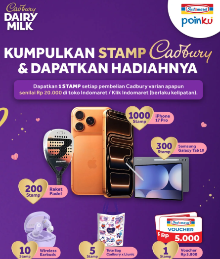 Dapatkan iPhone 17 Pro Max Di Promo Indomaret Spesial Valentine's Hanya Dengan Membeli Cadburry