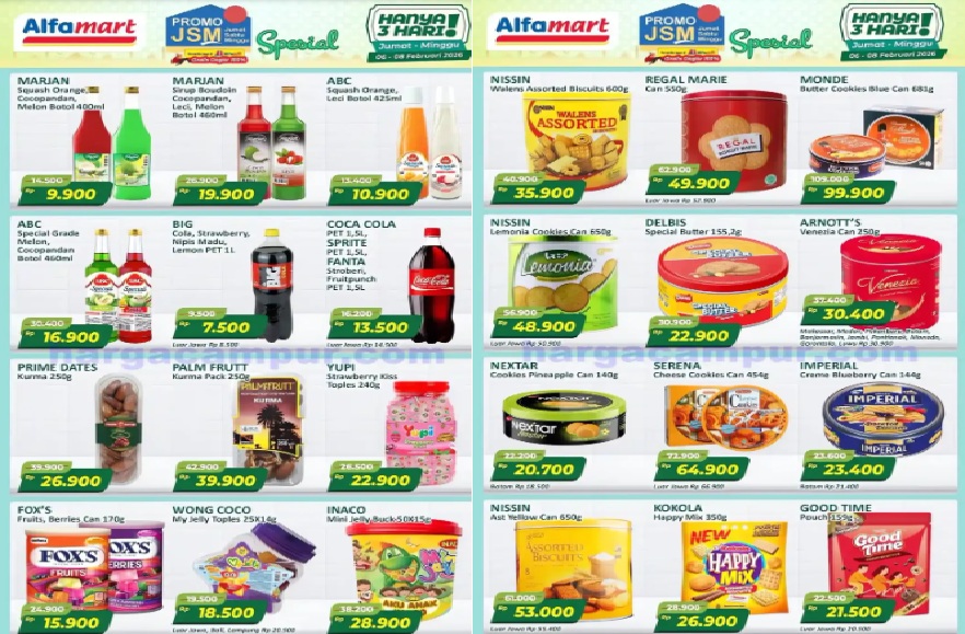 Sambut Ramadhan dengan Promo JSM Alfamart Hari Ini ada Sirup, hingga Nata De Coco periode 6 - 8 Februari 2026