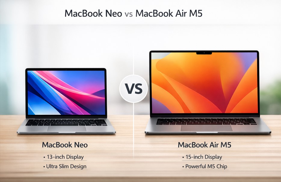 Perbandingan MacBook Neo vs MacBook Air M5: Mana Laptop Apple Murah yang Layak Dibeli?