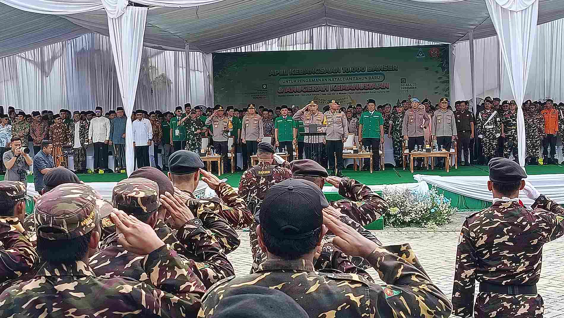 Kapolri Pimpin Apel di Cirebon, 10 Ribu Banser Siap Amankan Nataru