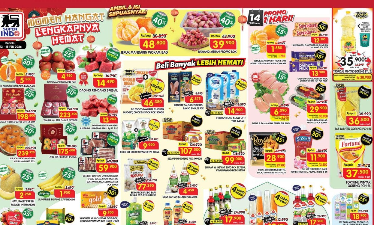 Promo JSM Superindo Berakhir Hari Ini: Cek Daftar Harga Minyak Goreng, Daging, & Syrup Persiapan Ramadhan