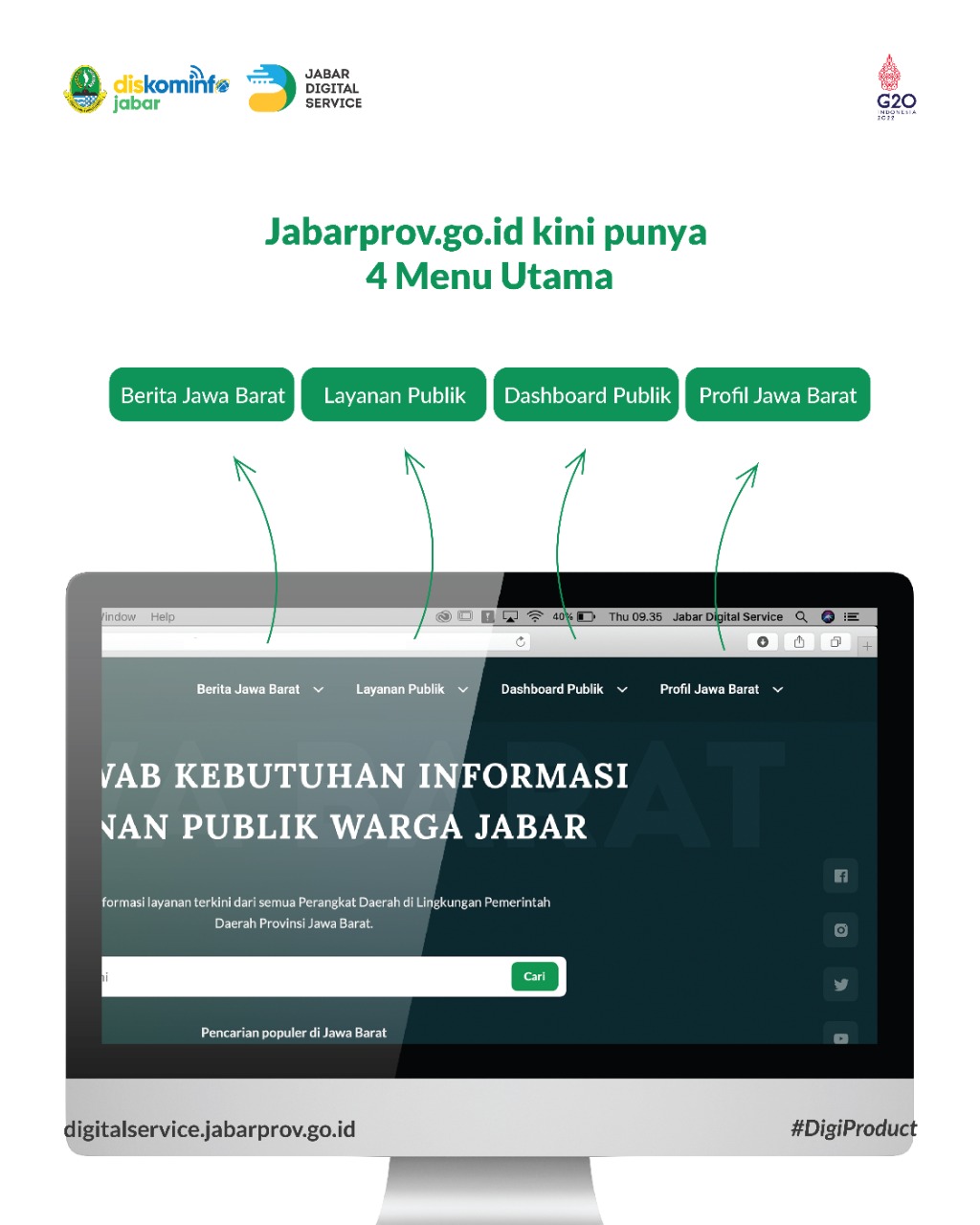 Website Resmi Pemda Provinsi Jabar Versi Baru