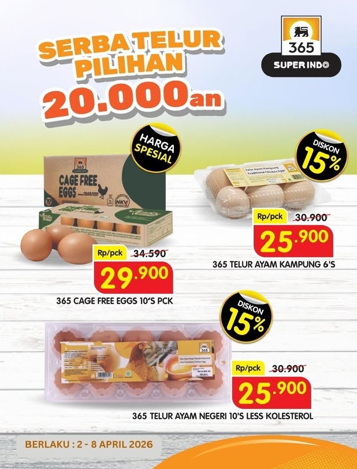Promo Superindo Terbaru 2 - 8 April 2026: Masak Hemat Mulai Rp8.900 dan Promo Buy 1 Get 1!