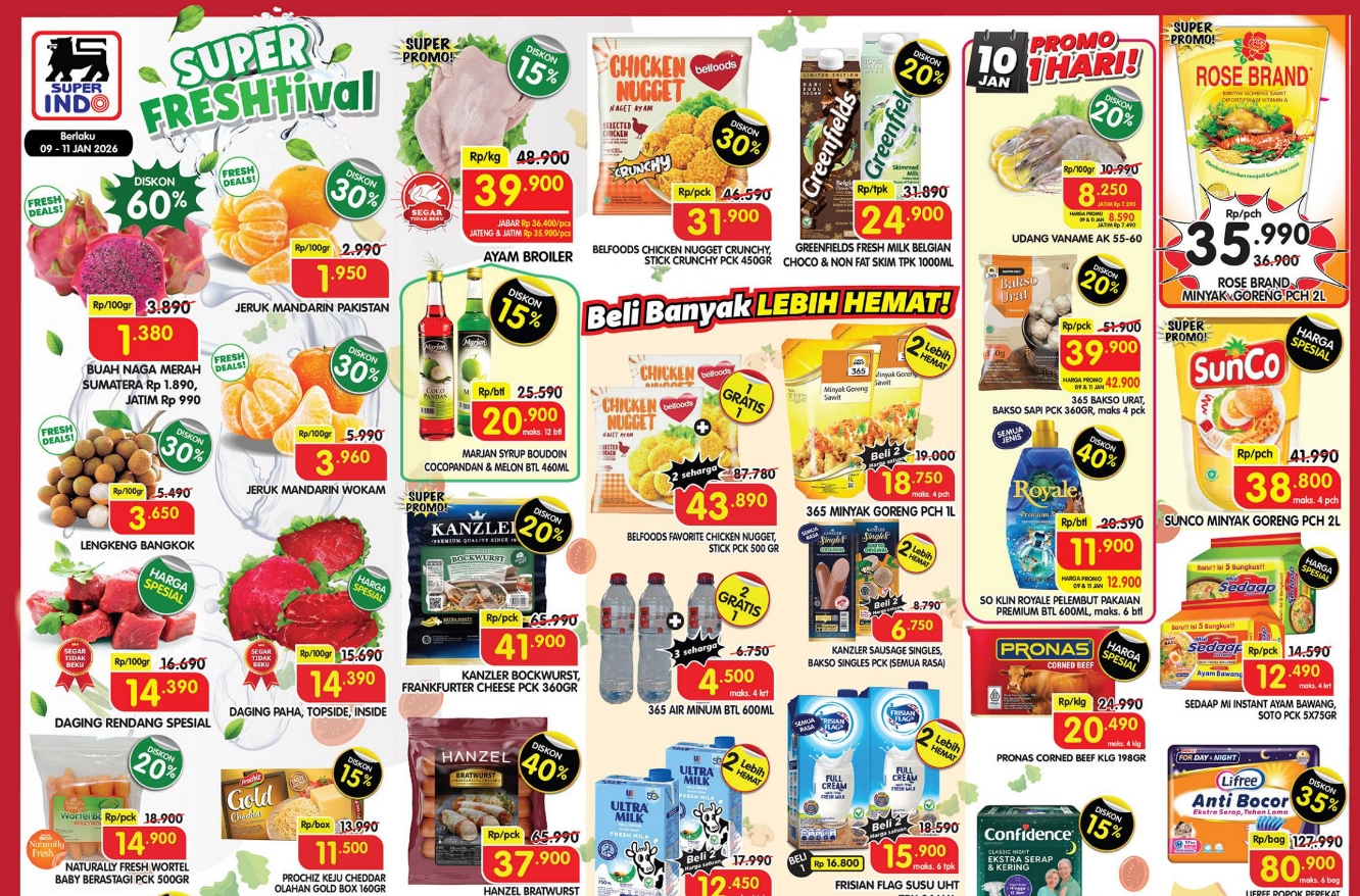 Banjir Diskon! Promo JSM Superindo Januari 2026: Stok Kebutuhan Dapur Murah Meriah