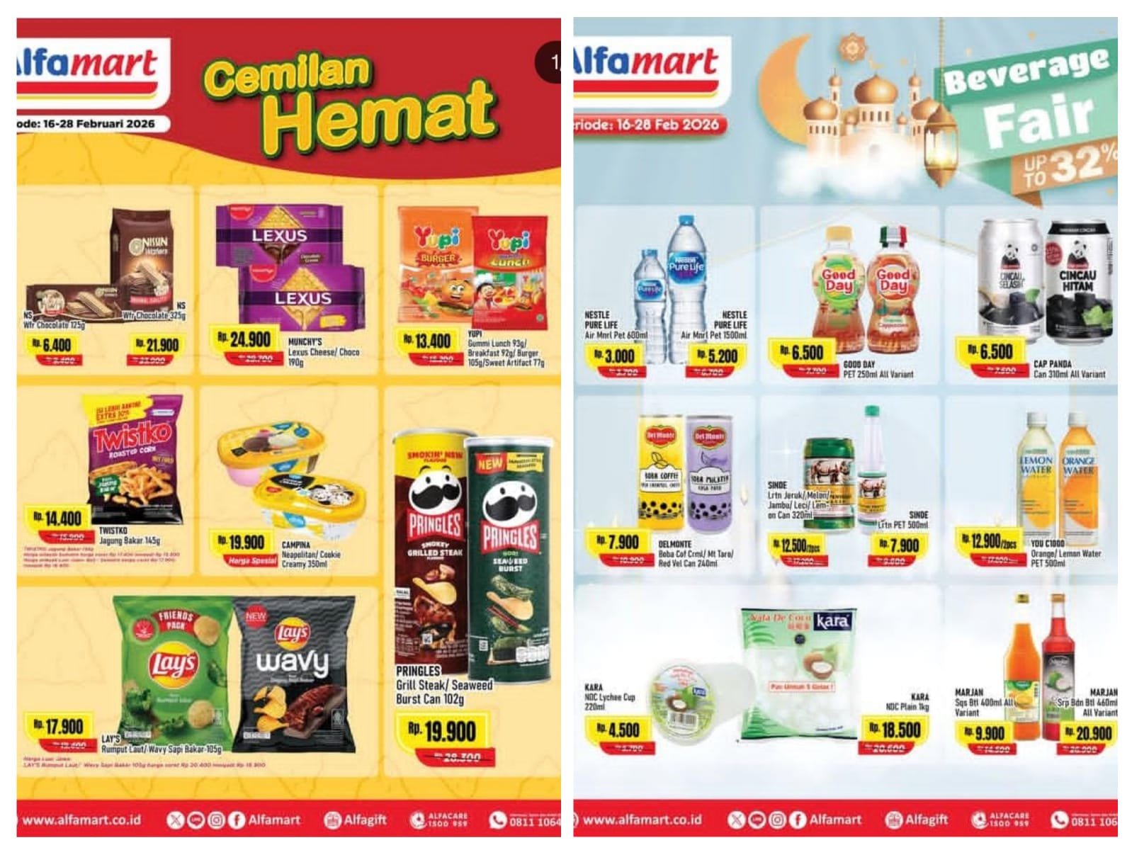 Cemilan dan Beverage Fair Hemat 32%, di Promo Alfamart Hari Ini hingga 28 Februari 2026