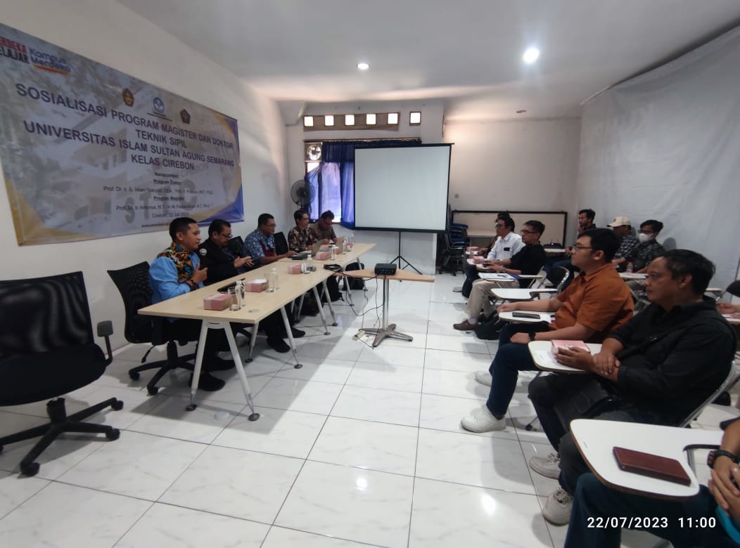 UNISSULA Semarang Buka Pembelajaran Jarak Jauh di Cirebon, Prodi S2 dan S3 Teknik Sipil